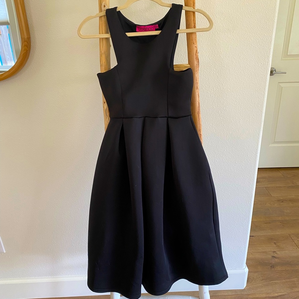 Boohoo black party dress